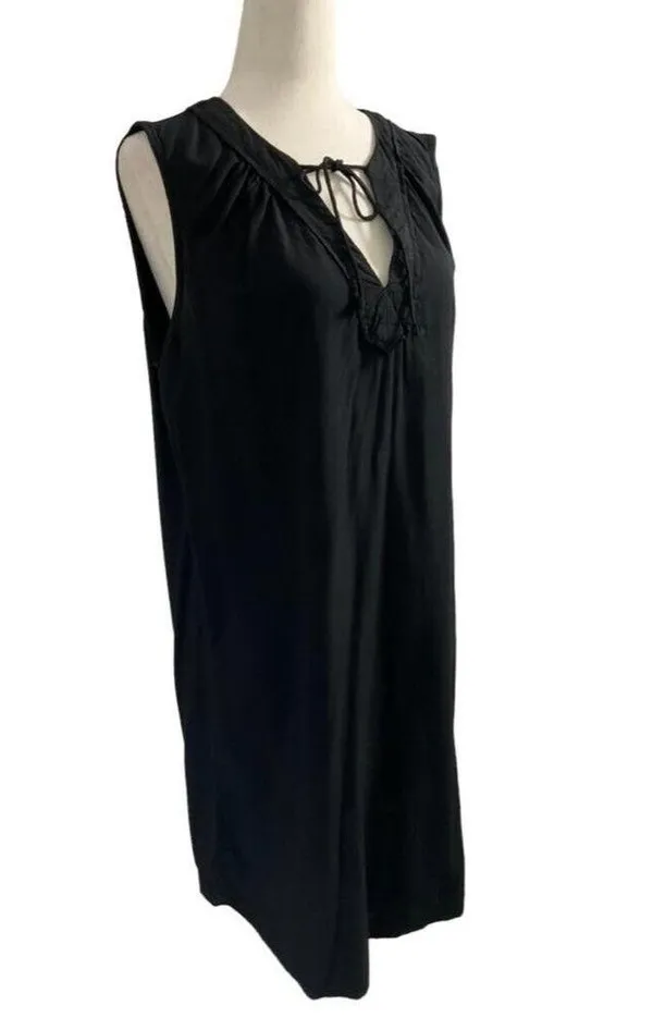 Old Navy Women Size Medium Summer Dress Sleeveless Black 1-410 - Image 3