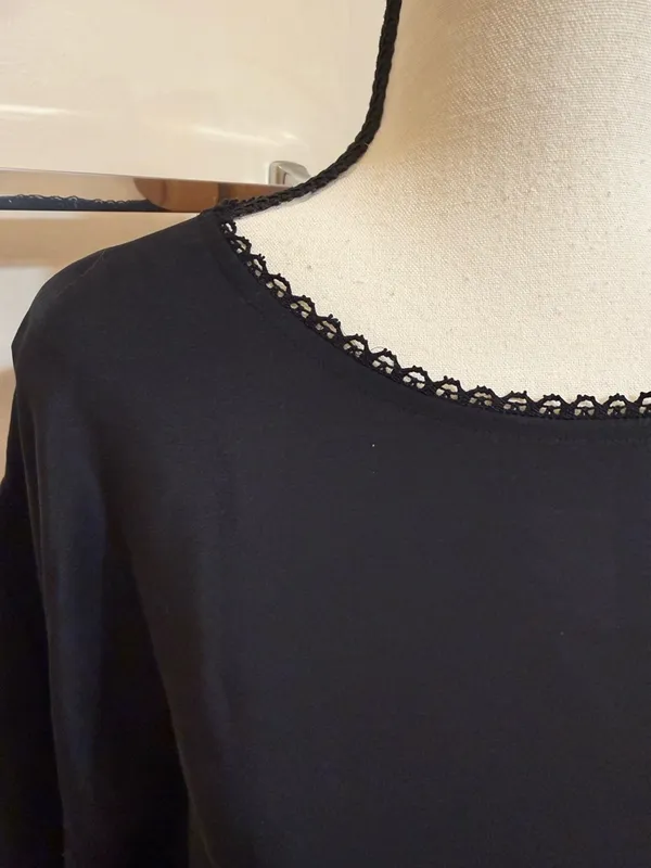 Ulla Johnson Black Eyelet Althea Cutwork Blouse 100% silk size 4 - Image 11