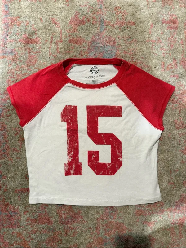 Cropped number tee - Image 2