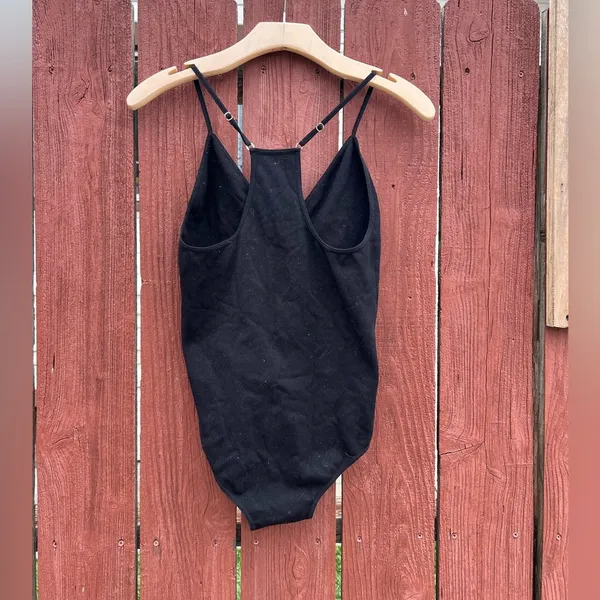 Free People Move Along Black Bodysuit Size M/ L - Image 9
