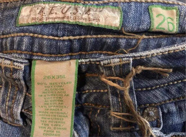 R.E.U.S.E. Blue Jeans Size “26” ( Size 2 ) - Image 3