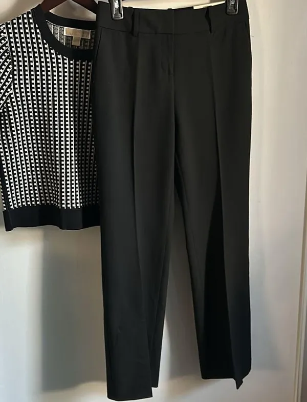 Ann Taylor Women’s Petite Black Curvy Fit Trouser Leg Dress Career Pants - Image 7