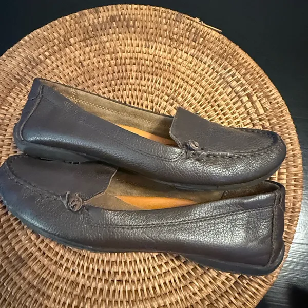 Eddie Bauer Brown Leather Loafers size 8‎ - Image 5