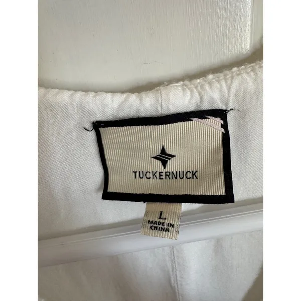 Tuckernuck white Myla textured romper size large‎ - Image 4