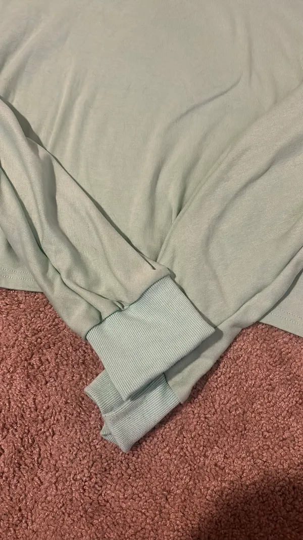 Wide Mint Green Pullover Size L - Image 3