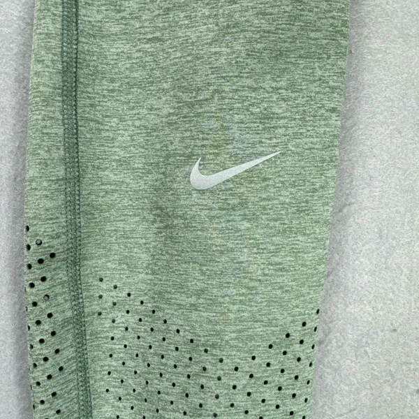 Nike Dri Fit 3/4 Length Compression Tights Pants Women's Large Green Running Gym - Image 9