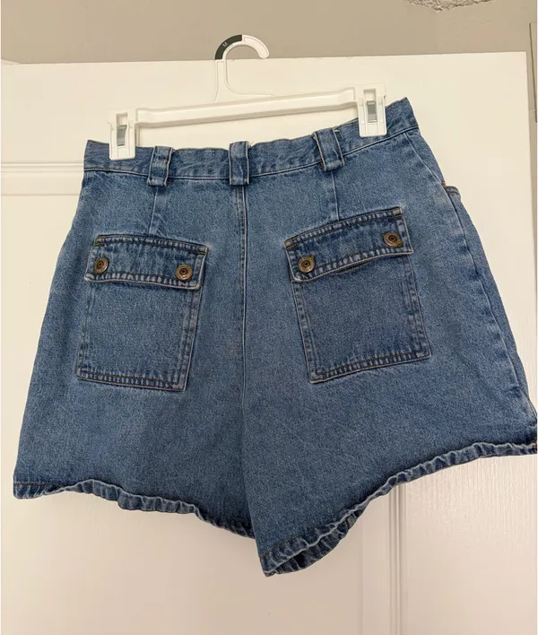 Mom Jean Shorts Que Pasa Blue Size 8 - Image 2