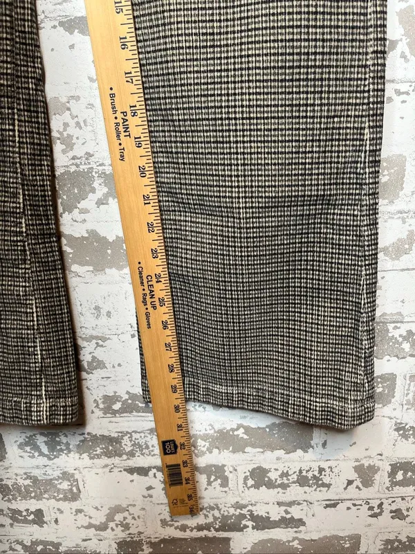 American Eagle | women velvet corduroy plaid bootcut pants - Image 7