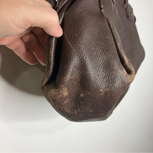 J. Jill brown leather shoulder bag medium‎ size 12.75” x 11” - Image 2