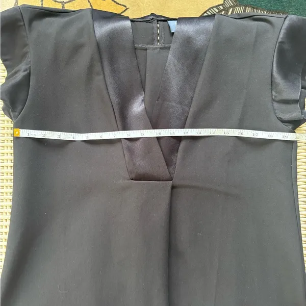 Maeve NEW WITH TAGS Black Deep V Dress medium minimalist‎ classic workwear - Image 14