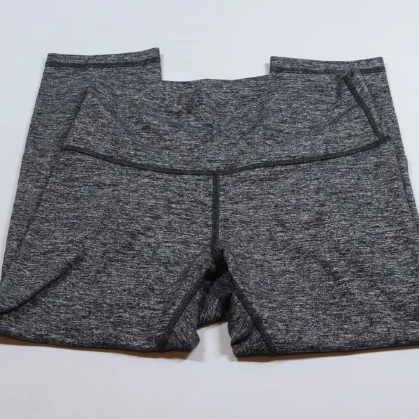 Lululemon Wunder Under Leggings Womens 8 Gray Heathered Space Dye High Rise Crop - Image 4