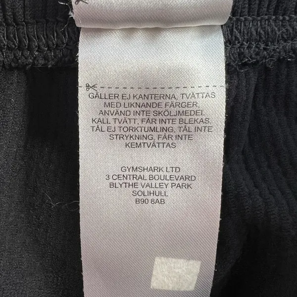 Gymshark L Large Joggers Pause‎ Black Baggy Elastic Waist Ribbed Oversized Relax - Image 8