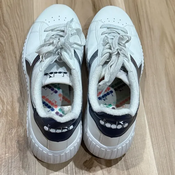 Diadora Game Step Sports Sneakers White Blue Women’s 8.5 - Image 5