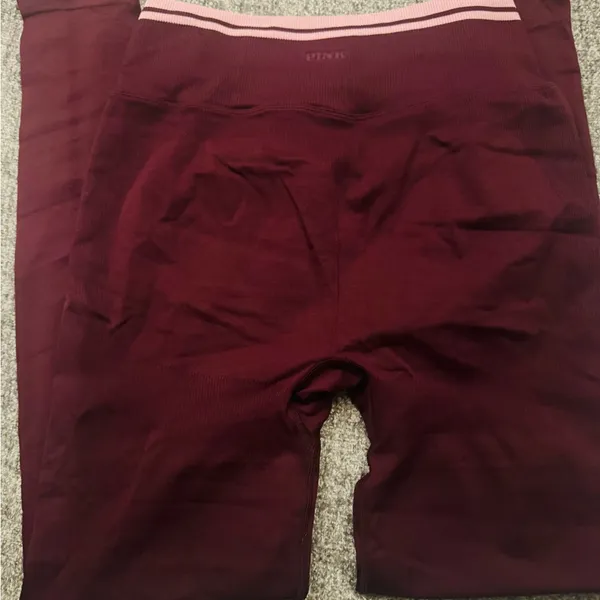 Victoria's Secret Pink Leggings - Burgundy - Image 4