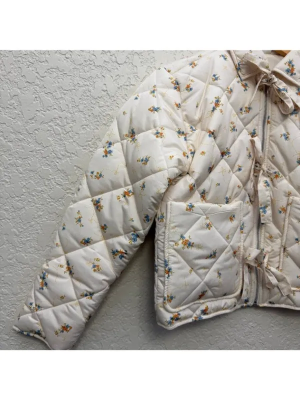 No Boundaries Quilted Bow Jacket Size Small - Image 8