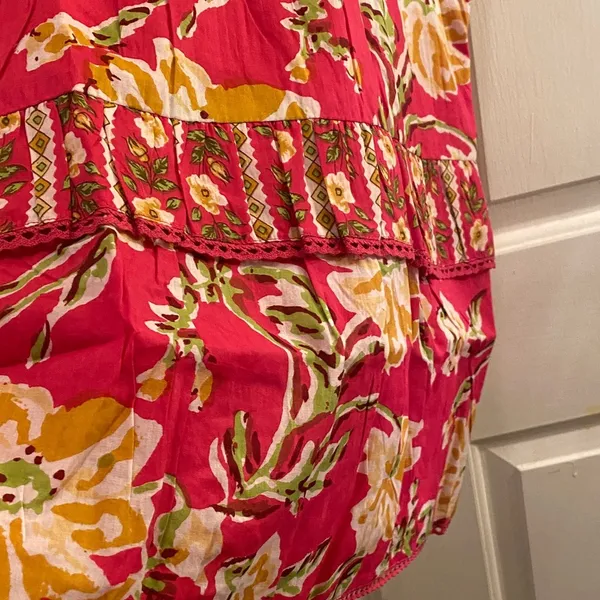 Maisie Mini dress in Pink and Yellow - Image 4