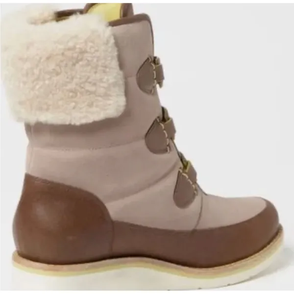 COLE HAAN | Women’s Lania Water Proof Wedge‎ Nike Air Brown Boot - 7.5 $189 - Image 2