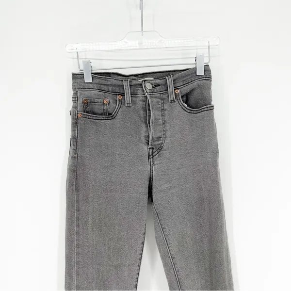 Levi's Wedgie High Rise Jeans‎ Women's Size 24 Gray Capsule Wardrobe - Image 4