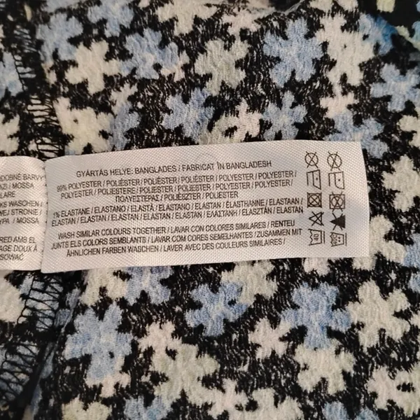 Primark Cares‎ Black Floral Long Sleeve Mini Dress - Size M - Image 9