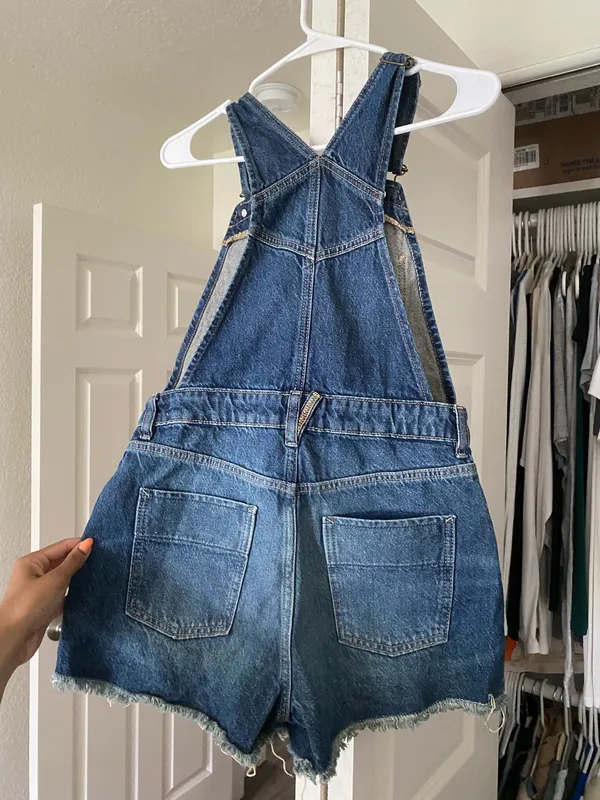 Free People We The Free Sunkissed Denim Overalls - Image 4