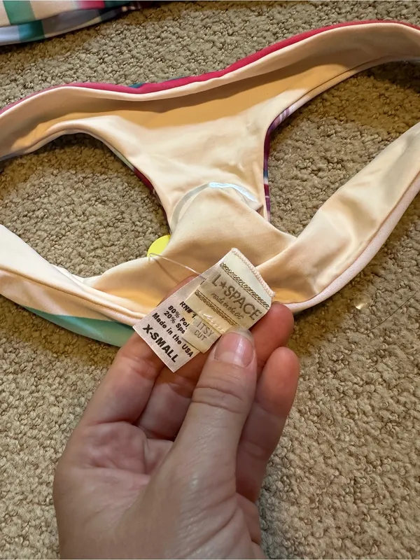 NWT L*Space Mirage triangle Itsy Cut bikini set extra small - Image 5