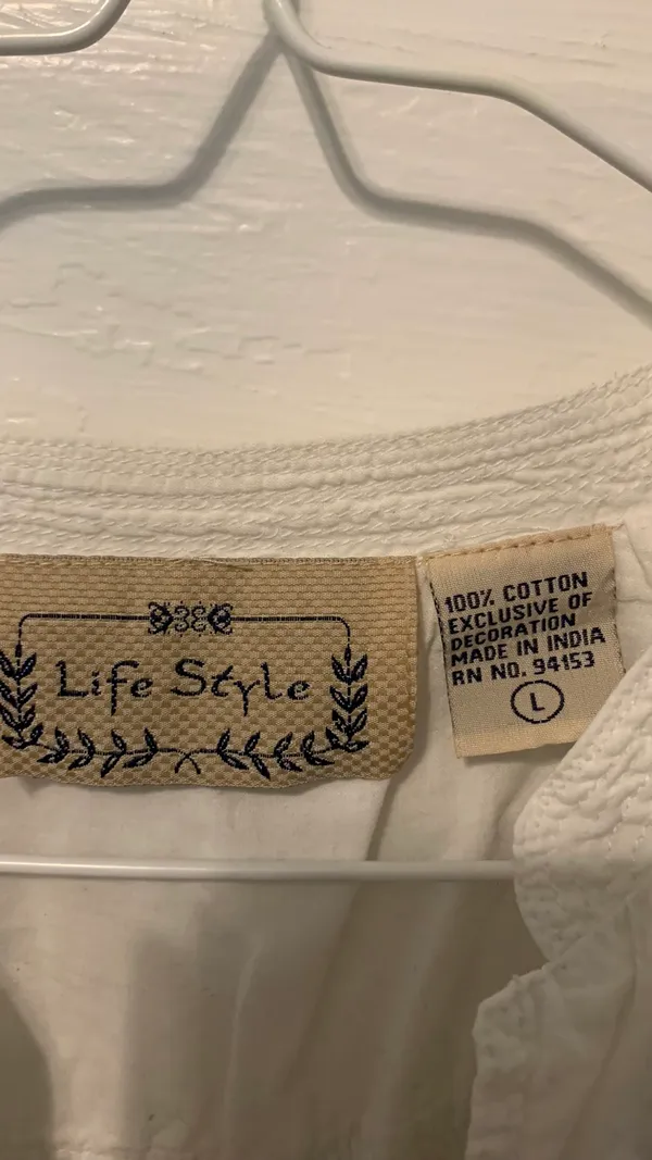 life style embroidered top White Size L - Image 5