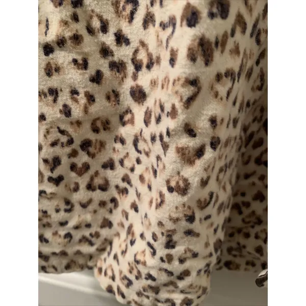 Meg & Lilly Women's Leopard Print 2pc Pajama Pant Set Top & Pants Size Large - Image 4