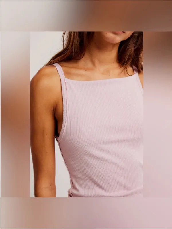 NWT Free People We The Free Mia Tank - pink a boo pink rose - XS, Medium - Image 8