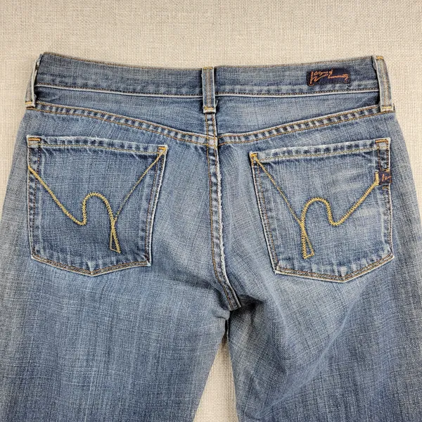 Citizens of Humanity Womens Jeans Sz 27 Blue Kelly 001 Low Waist Bootcut Stretch - Image 13