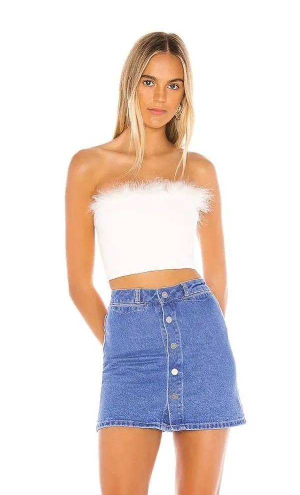 Superdown Olivia Strapless Top - Image 4