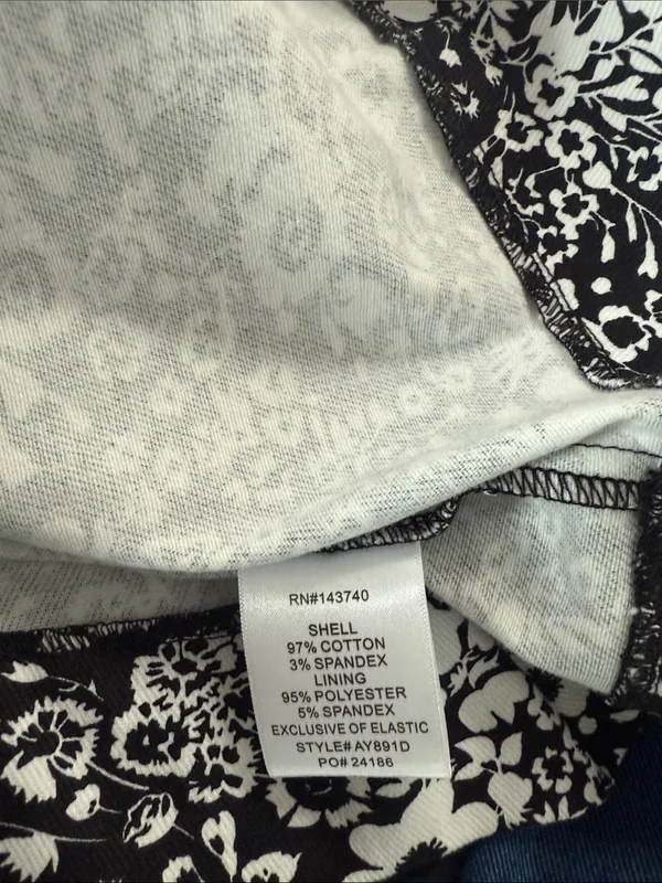 Tuckernuck Hyacinth House Black & White Denim Floral Gaia Mini Dress Large - Image 9