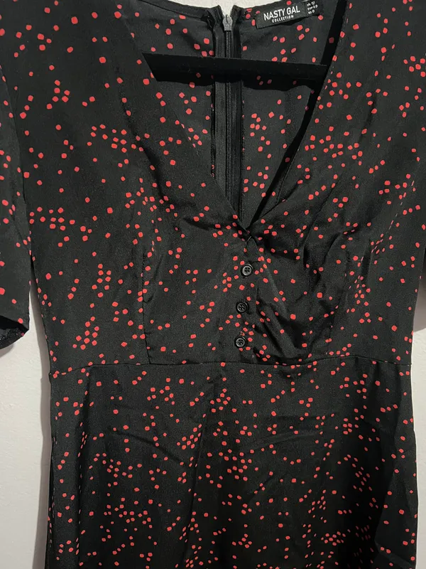 Nasty Gal Polka Dot MIDI Dress - Image 4