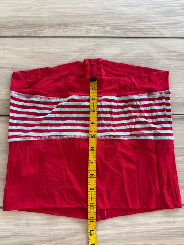 I AM GIA Blare Zip Up Boob Tube Top Red Medium NWT IN PACKAGE - Image 11