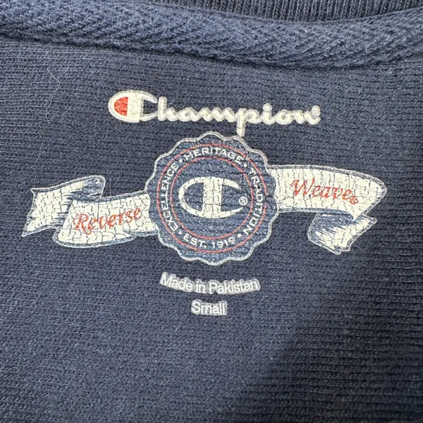 Champion Notre Dame Crewneck Sweatshirt Women's Small Fighting Irish Navy Blue - Image 4