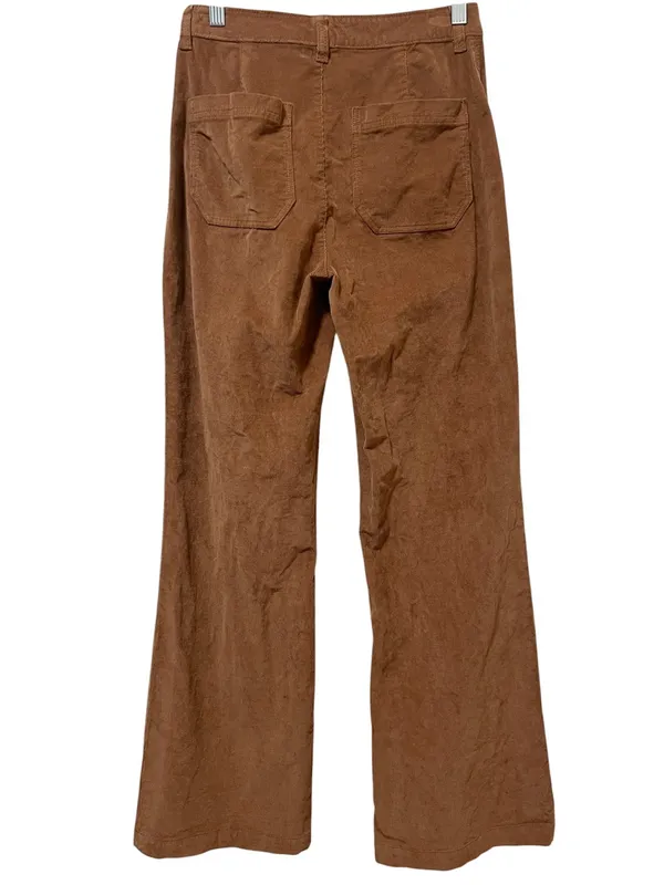 Faherty Corduroy Patch Pocket Wide Leg Pants 26 Cognac - Image 5
