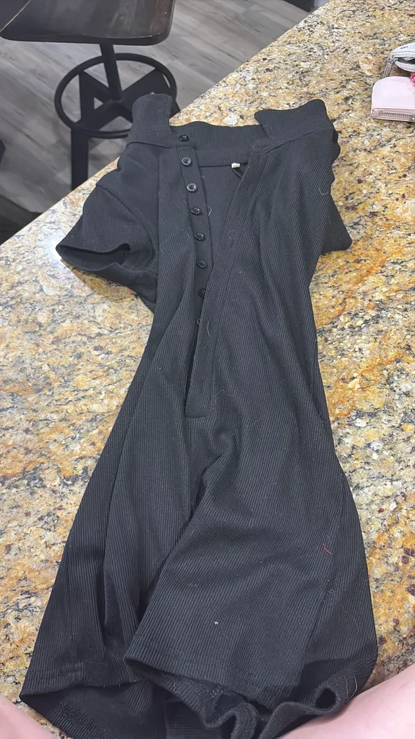 Amazon Black Bathing Suit, Cover-Up Romper - Image 4