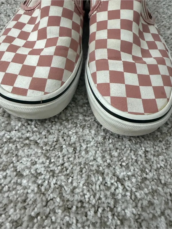 Vans Classic Slip-On Checkerboard Rose Dawn Pink/White - Image 2