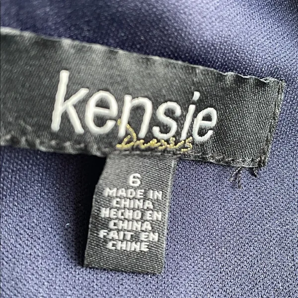 Kensie Blue and Pink Embroidered Floral Maxi Dress - Image 7