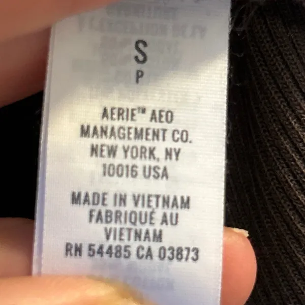 Aerie Oversized Sherpa Fleece Pullover Sweatshirt Women's Small‎ Brown - Image 4