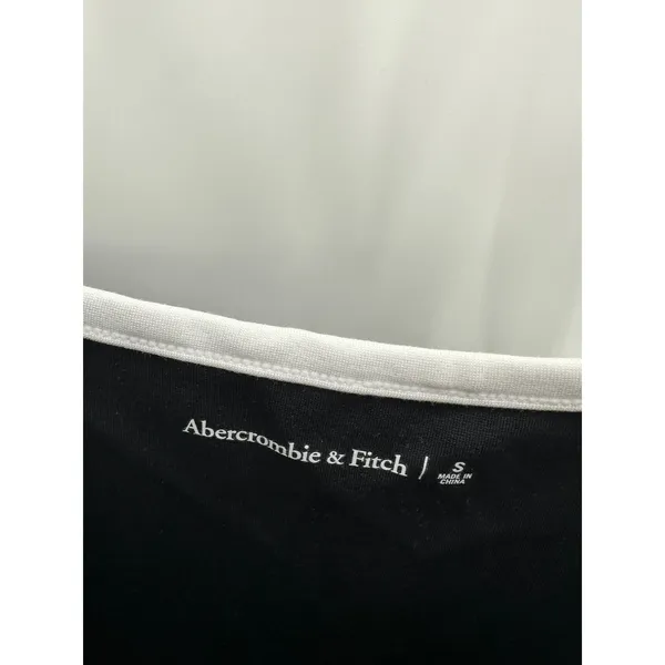 Abercrombie & Fitch‎ Women Navy Blue White Trim Bodycon Dress S Sleeveless 5686 - Image 4