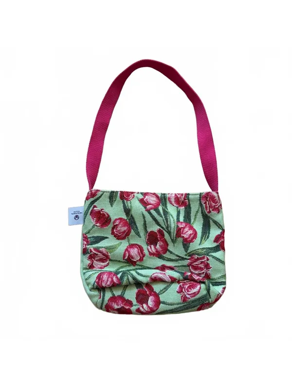 Miffy Shopper Tote Bag Dutchtapestries Mercis BV Jacquard-Woven Art Green 11"x8" - Image 2