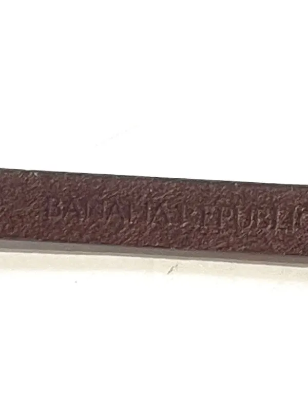 Banana Republic Slim Burgundy Red Leather Belt Size L - Image 5