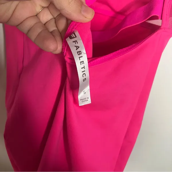 Fabletics Tropez‎ Dress magenta hot pink Barbiecore women's size small casual - Image 8