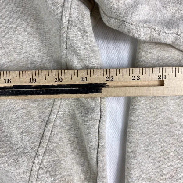 Columbia Hoodie Sweatshirt Womens Large Beige Pockets Drawstring Pullover READ - Image 7