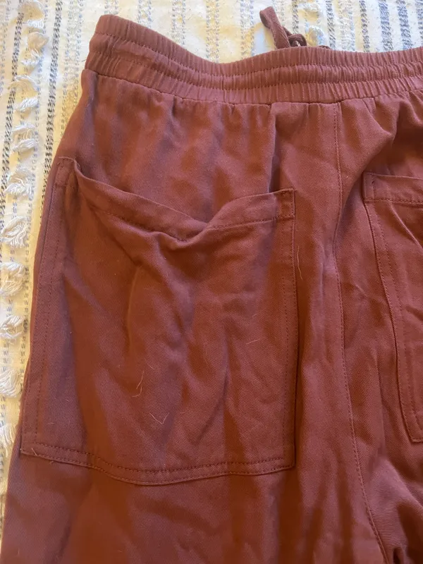 Stella Luce Brown Flowy Pants - Image 4