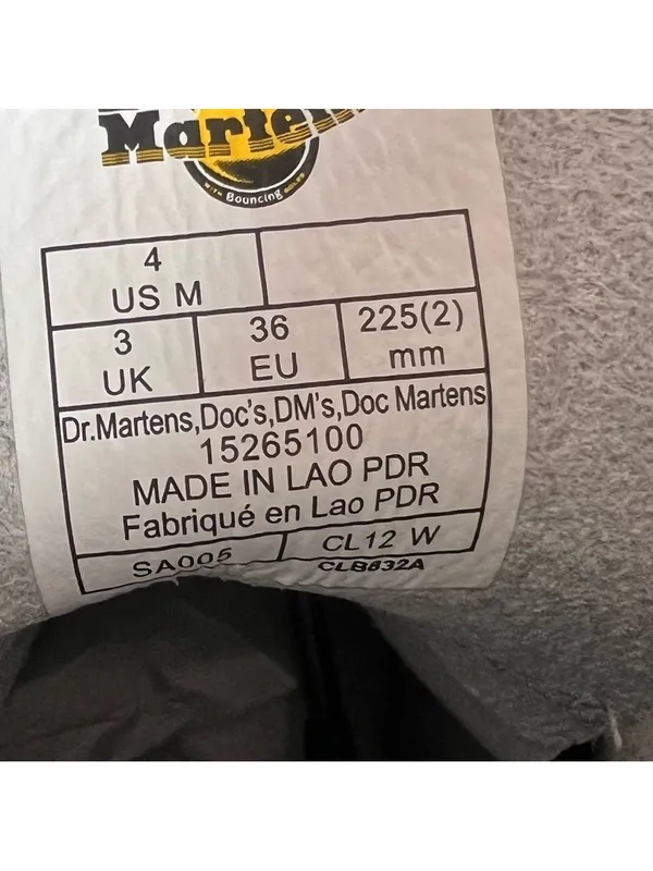 DR. MARTENS NEW Unisex Jadon Smooth Leather Boot Size 4 or 5 #B1298A - Image 5