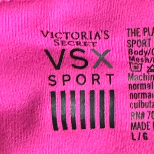 Victoria’s Secret VSX Sport Racerback Bra Neon Pink Large - Image 4