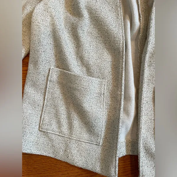 J.Crew 365 Ivory Bouclé Blazer Small Career Work Office Siren Jacket Chic - Image 5