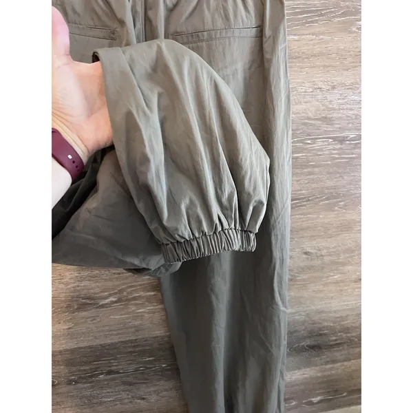 Zara Green Wide Leg Parachute Pants Women Small Balloon Cargo Style - Image 7