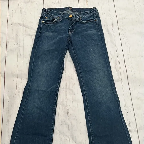 7 for all mankind blue flare jeans - Image 3